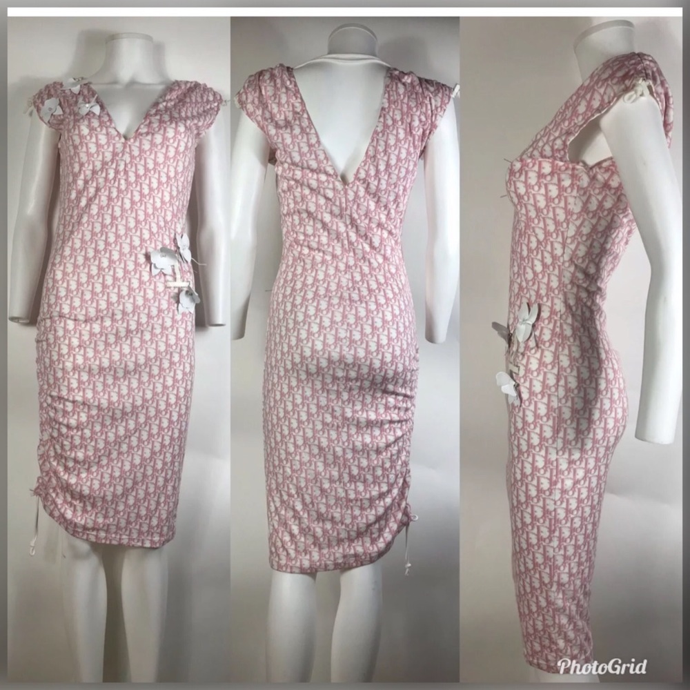 Authentic DIOR boutique monogram dress sz 4-6
